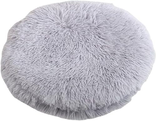 RICHRAIN Katzenkissen Rund,PlüSchkissen Katzen Hunde, Rund, Warme Matte | Größe S: 40 cm