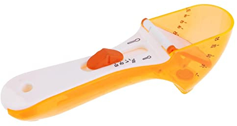 misppro 1 cuchara medidora ajustable de plástico con la medida