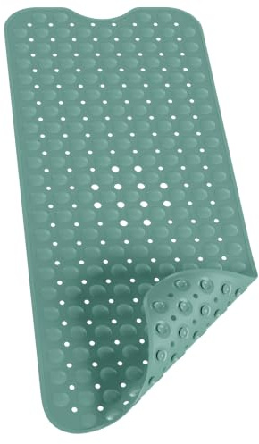 SilverRack Badewannenmatte Antirutschmatte 100x40 cm Waldgrün | Badewanne BPA frei für Kinder und Babys, Duschmatte schimmelresistent, maschinenwaschbar, Badematte rutschfest
