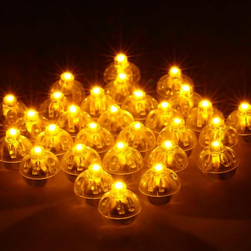 LED Ballons Lichter, 100 Stk Mini Led Licht, Leuchtende Luftballons, Ballonlichter Warmweiß, Led Luftballon für Geburtstag, Hochzeit, Halloween, Weihnachten, Karneval, Party Deko