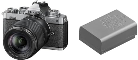 Z FC + NIKKOR Z DX 18-140 VR, Appareil Photo Hybride capteur DX (20,9 MP, 4K UHD 30p ou Full HD 120p, viseur OLED, Rafale 11 + Batterie Li-ION EN-EL25a pour Hybride Z30, Z50 et Z FC