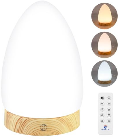 Deng Jr lampe de luminothérapie 10.000 Lux, simulation de la lumière du jour, lampe à lumière du jour avec télécommande, 3 températures de couleur, et technologie LED sans scintillement ni UV