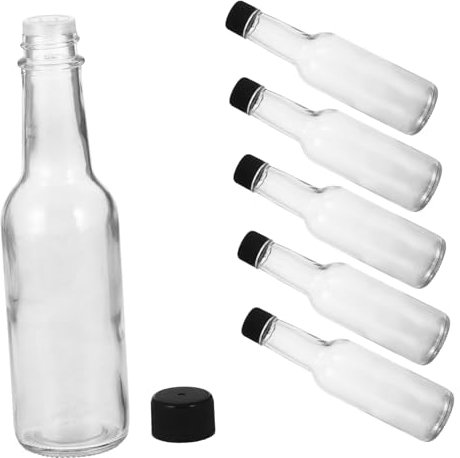 CONGARTENO 6pièces Lot de Bouteilles De Sauce pour Vinaigre Et Sauce Soja Distributeur De Ketchup Verre
