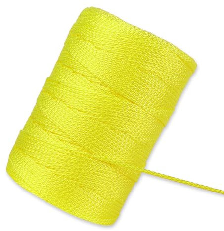 Romeda Mason line #18, 500 Ft Length String Line, Mason Line String, Construction String, Yellow String, Twine String for Gardening, Braided Mason Line, Masonry String Lines, String Lines