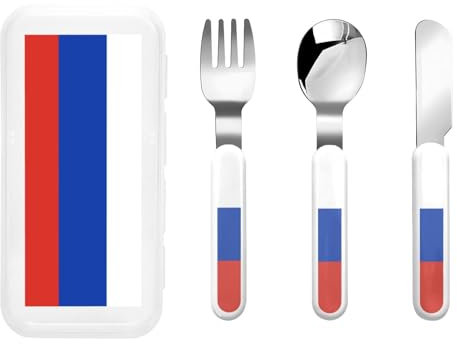 Argenterie avec boîte de rangement, couverts, ensemble d'ustensiles, cuillères, fourchettes, couteau, en acier inoxydable