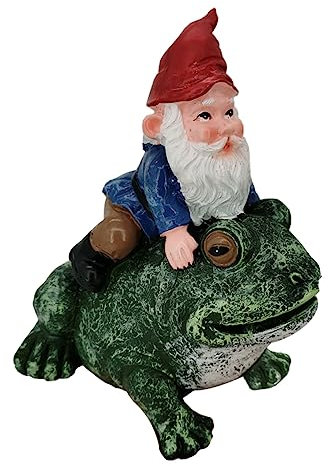 TINEASUR Figurine De Nain en Résine Décoration De Jardin Extérieur pour Pelouse Et Terrasse Ornement Artisanal GNOME Résistante Solide Décoration D'intérieur Et Extérieur