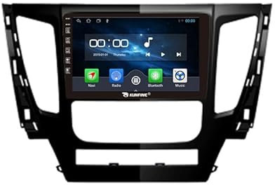 Car CarPlay Android Auto Navigation Stéréo GPS Radio Caméra arrière Display 9 IPS Touchscreen Headunit Tablet Pad Lecteur média pour Mitsubishi Pajero Montero Sport 2016-2019, 4 Core 2G+64G