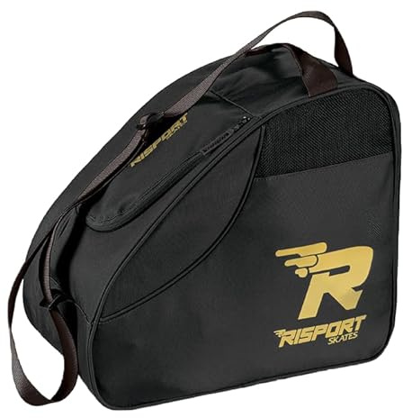 Risport New Pro Bag, borsa portapattini, borsa per pattini artistico ghiaccio o rotelle (Nero)