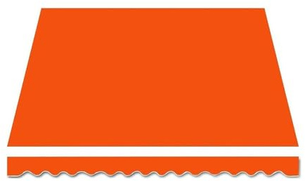 YHDMDQ Tela De Toldo Exterior, Techo De Repuesto para Toldo Retráctil, 3x2m 4x3m 5x3m Lona Recambio para Toldo, Cubierta Protectora para Toldo Jardín Patio Terraza(Orange,2.5x2m/8x6.5ft)