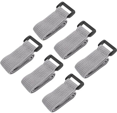 VICASKY 6pcs Elastic Telescopic Straps for Lunchbox Grey Fixed Bands for Picnic and Travel Practical Lunchbox Bands