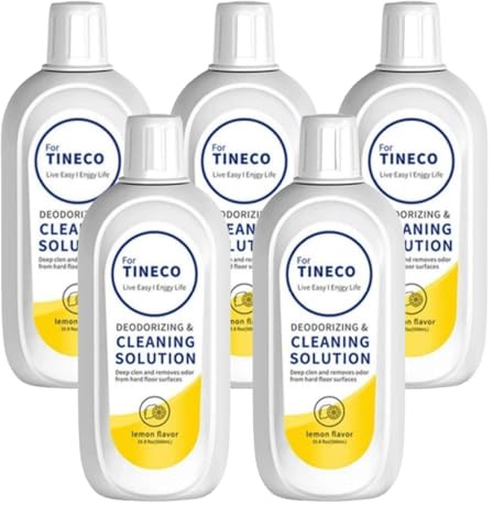 JKDND 5 Pz Limone Detergente for Pavimenti 500ml Compatibile con Tineco Floor One S3/S5/iFloor/Breeze/S5 Combo/S7 PRO Vacuum Robot Parts