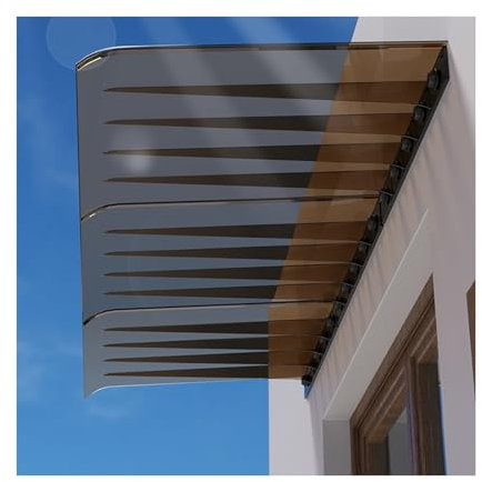 LVLDAWA Toldo Invisible Ventana, Protección contra Lluvia. Toldo para Entrada Exterior Panel Transparente. Toldo Patio Protección UV. para Puerta Principal Porche.(40X50cm)