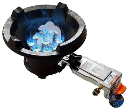 Fornello A Gas Da 54 Cm, Bruciatore For Piano Cottura A 9 Cavità Da 9 KW, Piano Cottura A Gas Singolo For Interni, Kit Fonte NG/GPL, Griglia For Pentole Anti-slittamento(NG,9 nozzles)