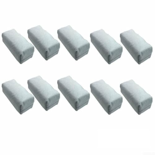 Aplicador de esponja para detalles de coche, revestimiento de cerámica, almohadillas de gamuza de microfibra, pintura profesional automotriz para bloque de aplicación de nanorrevestimiento (gris)