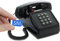 Opis PushMeFon Mobile: Retro GSM SIM Desk Phone - the Desktop Mobile Telephone with Simcard that replaces a landline in Black