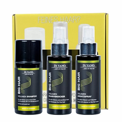 Haarverdicker Startset | für mehr Haarvolumen | gegen Feines Dünnes Haar Big Hair mit Haarverdicker Shampoo Ansatz-Volumenspray (300mlp)