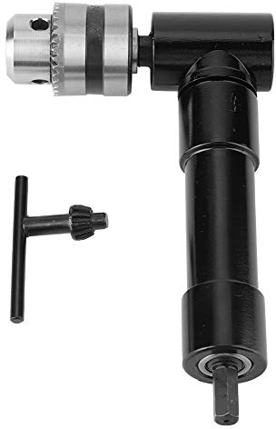 90 Grad Rechtwinkliger Spannfutterschlüssel Bohradapter mit Bithalter Verlängerung, Spannbereich 1-10 mm, 25 Nm Max, 1500 U/min Max