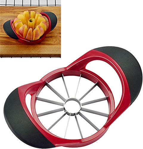 ZOOENIE Acero Inoxidable Frutas Manzana Pera fácil Cut rallador Divider pelador y 12 Sharp Blade, Corte Frutas Multi función Respetuoso con el Medio Ambiente fácil Limpio