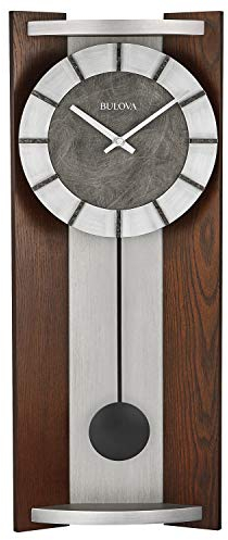 Bulova Newton Pendulum Wall Clock, Espresso