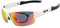 Daisan schmale Brillenträger Radbrille mit Opticlip für Sehstärke, polarisierende Gläser, weiß