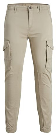 JACK & JONES Jjipaul Jjflake Akm 542 Crockery Pantalón Cargo, Hombre, Beige, 30W / 30L