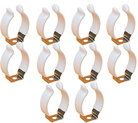 Schlauch Wand Clip, 10 Stück Lichtschlauch Halter U Clips, Clips Halter Halterung Für Led Glühbirne, Verwendbar für Festinstallationszubehör von Rohrleuchten