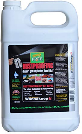 Corrosion Free Rust Cure Formula 3000 – 1 Gallon Jug – No-Drip Rust Inhibitor & Undercoating for Cars, Trucks, Tractors, Snowblowers, Lawn Mowers – Stops & Prevents Rust
