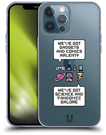 Head Case Designs Gadgets Y Fandom Nerdy Pixel Art Caso Funda de Gel Suave Compatible con Apple iPhone 13 Pro MAX
