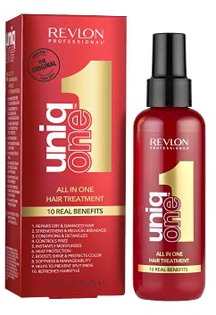 Revlon Professional UniqOne Protector Térmico Pelo, Tratamiento Hidratante para Cabello en Spray sin Aclarado, Fragancia Classic - 150 ml