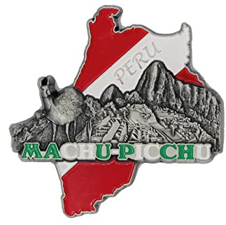 3D-Stadt Metall-Kühlschrankmagneten Länder-Urlaubs-Souvenir London Paris New York Berlin Dubai Amsterdam Rom Prag Mailand Barcelona Venedig (Machu Picchu)