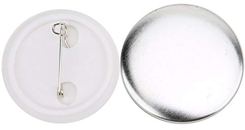 100 Uds 37mm Pin de Solapa Botón Máquina Consumibles Botón Fabricación de Insignias Materiales Manualidades DIY Superficie Lisa Pin Trasero