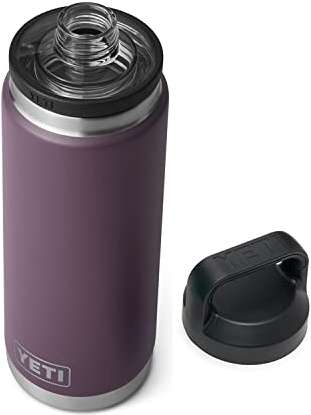 YETI Rambler 26 oz Bottle, Vacuum Insulated, Stainless Steel with Chug Cap, Nordic Purple