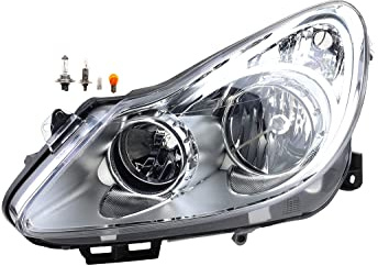 Johns, Scheinwerfer Halogen passend für Opel Corsa D 07/2006-12/2010 Links Leuchtmittel