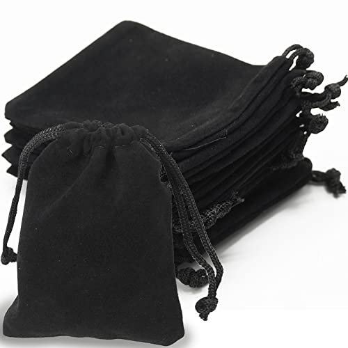 Sacchetti per gioielli, sacchetti per gioielli, in velluto, 9 cm x 7 cm (10 pezzi)