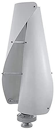 Spiral Vertical Wind Power Turbine Generator+Controller Kit,2000W 12V 2 Blade Wind Generator 3 Phase AC Permanent Wind Turbine White