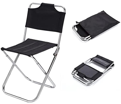 Bagima Sedia da Campeggio Portatile 25 * 23 * 10, Multifunzionale con Schienale Pieghevole - Sgabello da Pesca per Viaggi All'aperto e Picnic