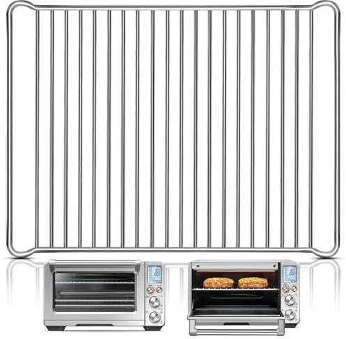 GWY Smart Oven Rack for Breville Air Fryer Countertop Oven BOV900BSS, 16.5''*12.15'' Stainless Steel Air Fryer Accessories Replacement Parts Roasting Steamer Grill Racks Baking Tray, Dishwasher safe