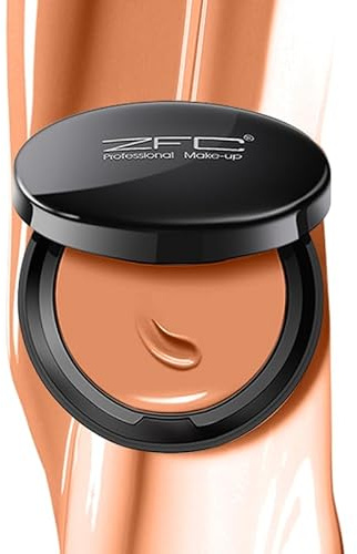 Fondotinta trucco correttore, Fondotinta in polvere leggero, Fondotinta in crema a copertura medio-piena e a lunga durata Polvere fissante ibrida A07 Coffee