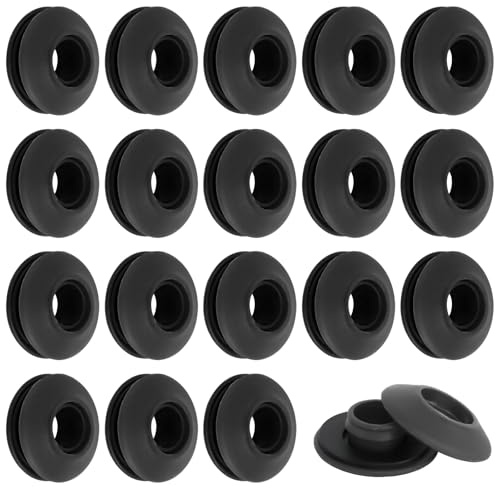 Œillets en Plastique pour Bâche, 50 Pièces Œillet de Bâche Auto Bloquants en Plastique pour Bâches Rideaux Tentes Noir(28 x 28 x 12 mm)
