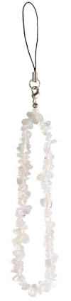 JYTDBCS Natural Stone Beaded Phone Charm Crystal Lanyard for Women - Handmade Crystal Strap