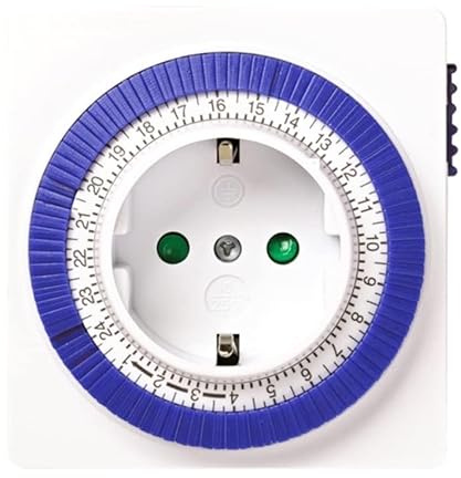 Programador Temporizador 24 HS con Ajuste de 15 min; Ideal para controlar Dispositivos eléctricos automáticamente.