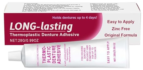 Thermoplastischer Zahnprothesenkleber, Haftcreme für Zahnprothesen, Sicherer Zahnprothesen-haftmittel, Thermoplastischer Prothesenkleber, Thermoplastic Denture Adhesive, Lang Haltender Zahnkleber