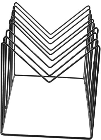 WESIEVYA Espositore Per Dischi in Vinile in Ferro Battuto Scaffale Portaoggetti Creativo Per Libreria Da Scrivania