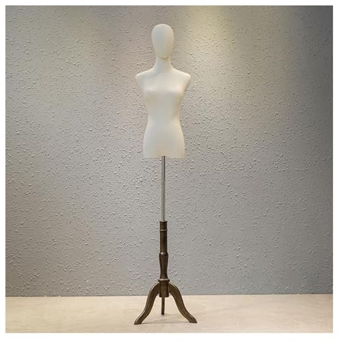 schneiderpuppe Schneiderpuppe Damenbüste Weiblich Mit Holzstativ Ständer, Höhe Verstellbar 47.2'''82.6'' Schneiderbüste Schneider Dummy Torso for Kleid Schmuck Display for Clothing Shop Dresses(Brown,