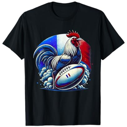 Rugby Coq de Poules Joueur De Rugby Rugbyman Humour Rugby T-Shirt