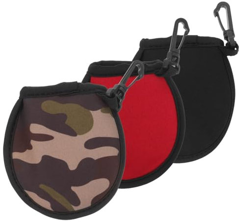Happyyami 3stücke Golfball Reinigungstasche Taschenreinigungsball Golfballwascher Reinigungsbeutel Für Draußen Multifunktions-Golftasche Golfbeutel Langlebiger Golfbeutel