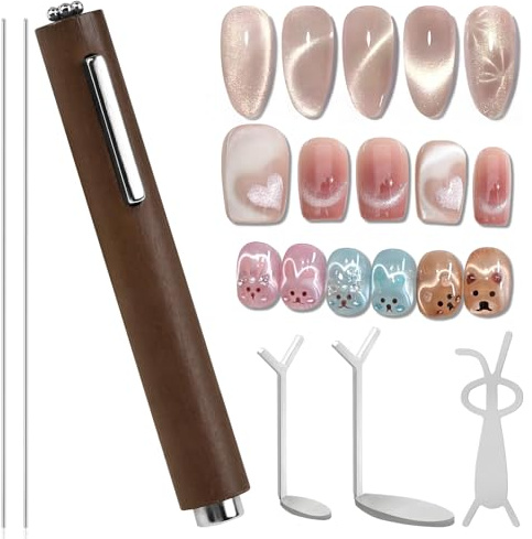 6 st Cat Eye nagellack magnet set