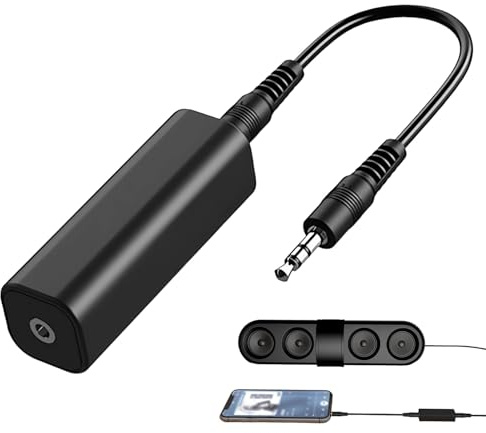 Miiqxx 1 PCS Ground Loop Noise Isolator with 3.5mm Audio Cable,Ground Loop Isolator for Car/Home Stereo,Ground Loop Filter Noise Isolator Eliminates Buzzing/Humming