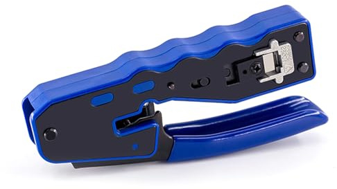 Crimping Pliers, Heavy Duty A3 Steel Connector Crimp Tool for RJ Connector Universal Cable Crimper for 8P CAT5, CAT6, Networking and Telephone