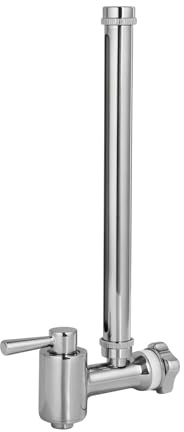 BOKKRALL Robinet en verre de visée de 25,4 cm, niveau d'eau clair avec boule flottante rouge, matériau en métal durable, compatible avec les systèmes de filtre à gravité universels